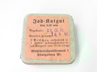 Packung " Jod Katgut" datiert 1942