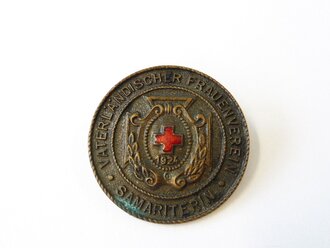 Vaterländischer Frauenverein vom Roten Kreuz, Brosche für Samariterin in bronze 33mm