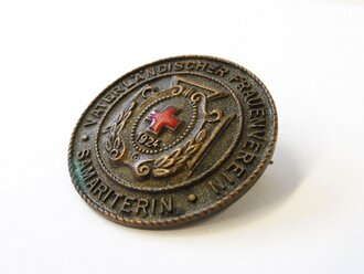 Vaterländischer Frauenverein vom Roten Kreuz, Brosche für Samariterin in bronze 33mm