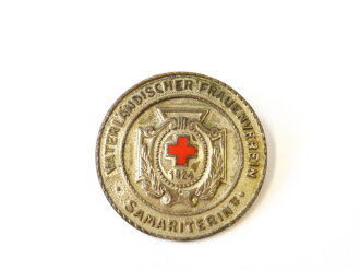Vaterländischer Frauenverein vom Roten Kreuz, Brosche für Samariterin in silber 32mm, Nadelsystem defekt
