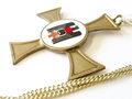 Deutsches Rotes Kreuz, Schwesternkreuz 1937 für eine Oberin der DRK Schwesternschaft vergoldet, an Kette