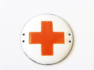 Freiwillige Krankenpflege, emailliertes Mützen- oder Kragenabzeichen 42mm