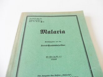 Vorschrift ohne Nummer "Malaria"  151 Seiten...