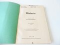 Vorschrift ohne Nummer "Malaria"  151 Seiten von 1942