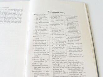 "Vademecum des Truppenarztes" Erste Hilfe, 276 Seiten, um 1940