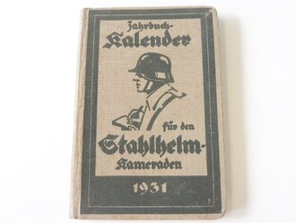 Jahrbuch Kalender für den Stahlhelm Kameraden 1931, nicht ausgefüllt