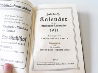 Jahrbuch Kalender für den Stahlhelm Kameraden 1931, nicht ausgefüllt