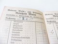 Rechnungsbuch einer Wäscherei aus Saarbrücken  für eine Uffz. Jägerfeldt vom 3./ M.G. Batl. 14