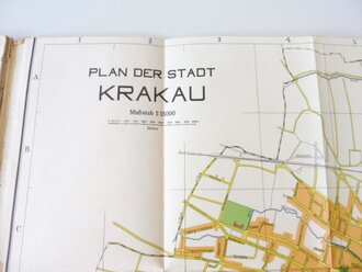 Führer durch die Stadt Krakau, ca 120 Seiten, datiert 1942