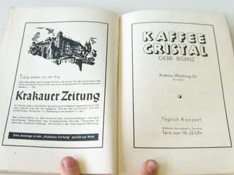 Führer durch die Stadt Krakau, ca 120 Seiten, datiert 1942