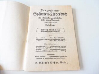 "Das zweite neue Soldaten Liederbuch" Heft 2,...