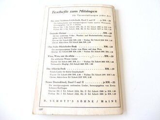 "Das zweite neue Soldaten Liederbuch" Heft 2, kleinformat