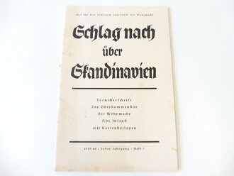 2 Tornisterschriften des Oberkommandes der Wehrmacht" Skandinavien"