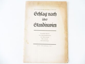 2 Tornisterschriften des Oberkommandes der Wehrmacht" Skandinavien"