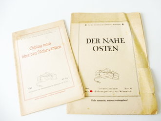 2 Tornisterschriften des Oberkommandes der Wehrmacht" Naher Osten"