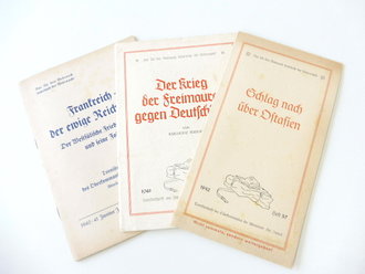 3 Tornisterschriften des Oberkommandes der Wehrmacht