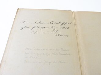 1. Weltkrieg Kinderbuch "Vater ist im Kriege" Widmung von 1916, 50 Seiten