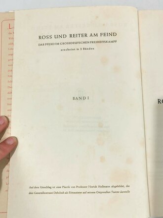 "Roß und Reiter am Feind" das Pferd im...