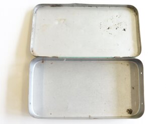 Tabakdose aus Blech "Nortag Kurs" die Fahne am Bug mit Hakenkreuz