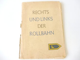 " Rechts und links der Rollbahn" 24 Aquarelle vom Vormarsch des XXXXVII.Panzerkorps im Osten,  Format DIN A4 . Einband defekt, 4 fehlende Blätter