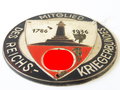 Türplakette " Mitglied des Reichs-Kriegerbundes" Blech lackiert, Durchmesser 83mm