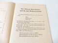 "Abzeichen und Uniformen des Heeres" Denckler Verlag Berlin. 25 Seiten, kleinformat