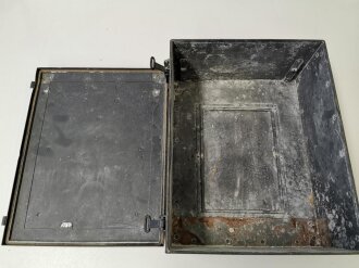 Transportkasten " Chi.Masch. A 02717" Originallack und Beschriftung. ( Chiffrier Maschine )