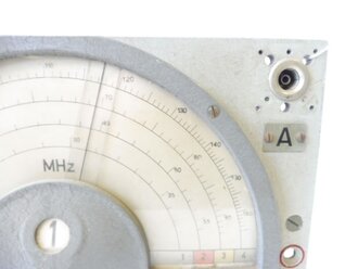 Funkhorchempfänger Fu H.E.v1, 24-160 MHz. Funktion nicht geprüft, 3 Gehäuseschrauben vorhanden
