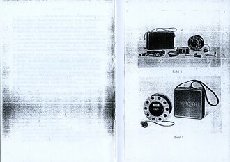 REPRODUKTION, D947/5 Merkblatt zur Bedienung des Fernsprechgeräts bf für Tornisterfunkgeräte b1 und f, vom 19.9.38, A5