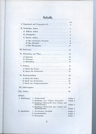 REPRODUKTION, Vorläufige Beschreibung und Bedienungsvorschrift des Langwellen-Empfängers Lw.E.a, Ausgabe Februar 1939, A4
