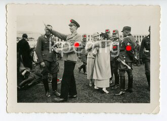 Foto Parteitag Nürnberg, Goebbels ? Maße 7 x 9,5 cm