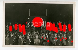 Foto Rede zur 15 jährigen Wiederkehr des Parteigründungstages 24. Febr. 1935, Maße 9 x 14 cm