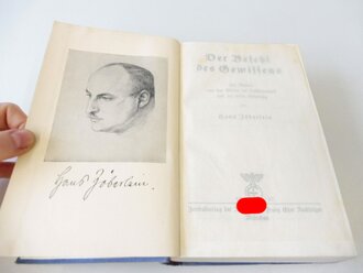 Hans Zöberlein, Der Befehl des Gewissens, datiert 1937, 990 Seiten, A5
