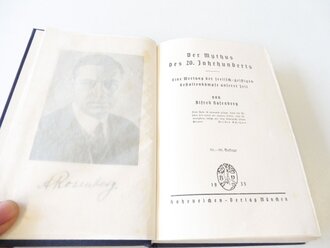 Alfred Rosenberg, Der Mythos des 20. Jahrhunderts, 712 Seiten, datiert 1935, Maße ca. A5