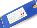 Einzel Schulterstück für SA-Sturmführer bis Sturmhauptführer , blau unterlegt, mit RZM Etikett