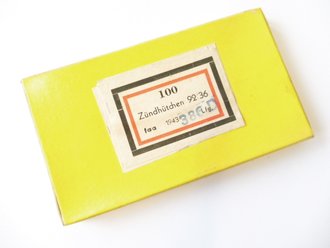 Pappverpackung " 100 Zündhütchen 92/36" ( für 2cm ) datiert 1943