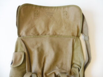 U.S. 1943 dated mussette bag, straps added, used