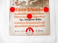 Ehrenurkunde " dem ehrenamtlichen Helfer im Winterhilfswerk des deutschen Volkes 1934/35"