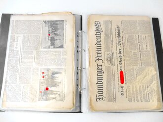29 Ausgaben " Hamburger Fremdenblatt " von 1934, nicht auf vollständigkeit hin überprüft. Sauber im Ordner abgelegt