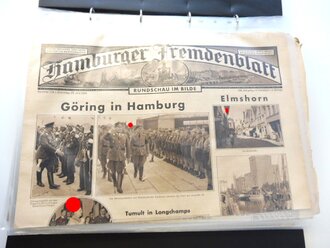 29 Ausgaben " Hamburger Fremdenblatt " von 1934, nicht auf vollständigkeit hin überprüft. Sauber im Ordner abgelegt