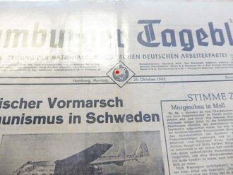 23 Ausgaben " Hamburger Zeitungen " davon 9 von 1945 ( Vor Kriegsende ), nicht auf vollständigkeit hin überprüft. Sauber im Ordner abgelegt