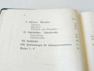 D.V.518 " Maschinengewehr Schießvorschrift" München 1911 mit 63 Seiten