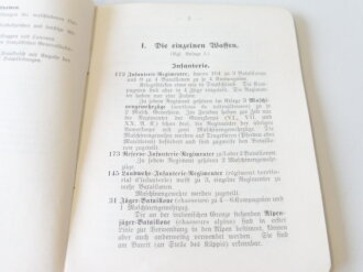 1.Weltkrieg, "Kurze Zusammenstellung über die französische Armee ", Berlin 1913 mit 34 Seiten und 9 farbigen Anlagen