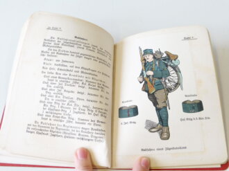 1.Weltkrieg, "Kurze Zusammenstellung über die französische Armee ", Berlin 1913 mit 34 Seiten und 9 farbigen Anlagen
