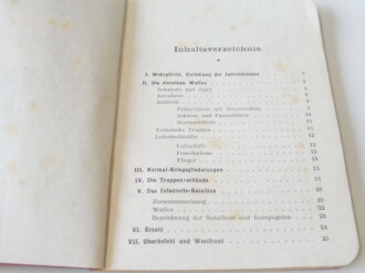 1.Weltkrieg "Kurze Zusammenstellung über die französische Armee ",vierte Auflage 1917 mit 46 Seiten und ca 30 Tafeln