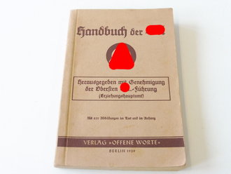 "Handbuch der SA" Berlin 1939 mit 255 Abbildungen im Text, 397 Seiten