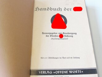 "Handbuch der SA" Berlin 1939 mit 255 Abbildungen im Text, 397 Seiten