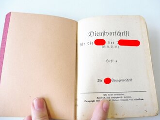 " Dienstvorschrift für die SA der NSDAP" Heft 1-4