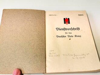 DRK Dv.1 " Dienstvorschrift für das Deutsche Rote Kreuz" komplett, gut