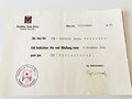 Nachlass einer Deutsches Rotes Kreuz Haupthelferin, bestehend aus Dienstbuch, 3 Beförderungen und 2 Personalausweisen